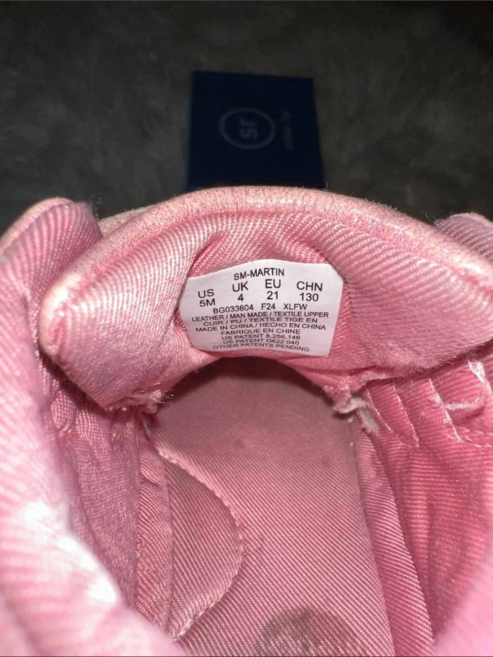 Stride Rite Glitter Pink Toddler Boots with Double Velcro Straps
